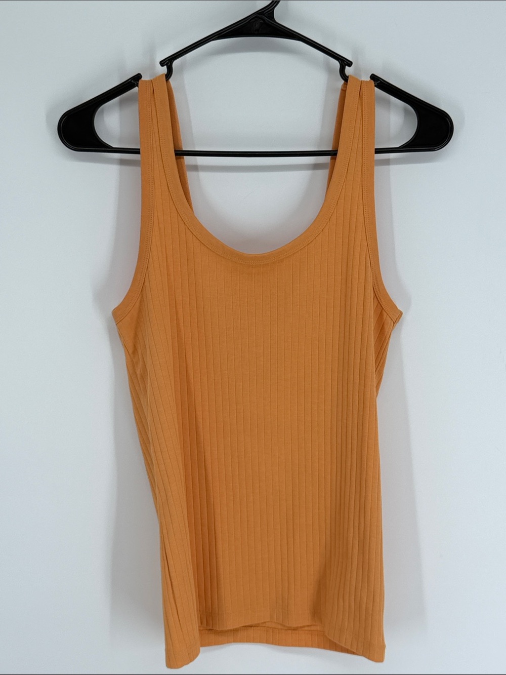 Aerie Scoop Neck Ribbed Tank Size Medium Orange
